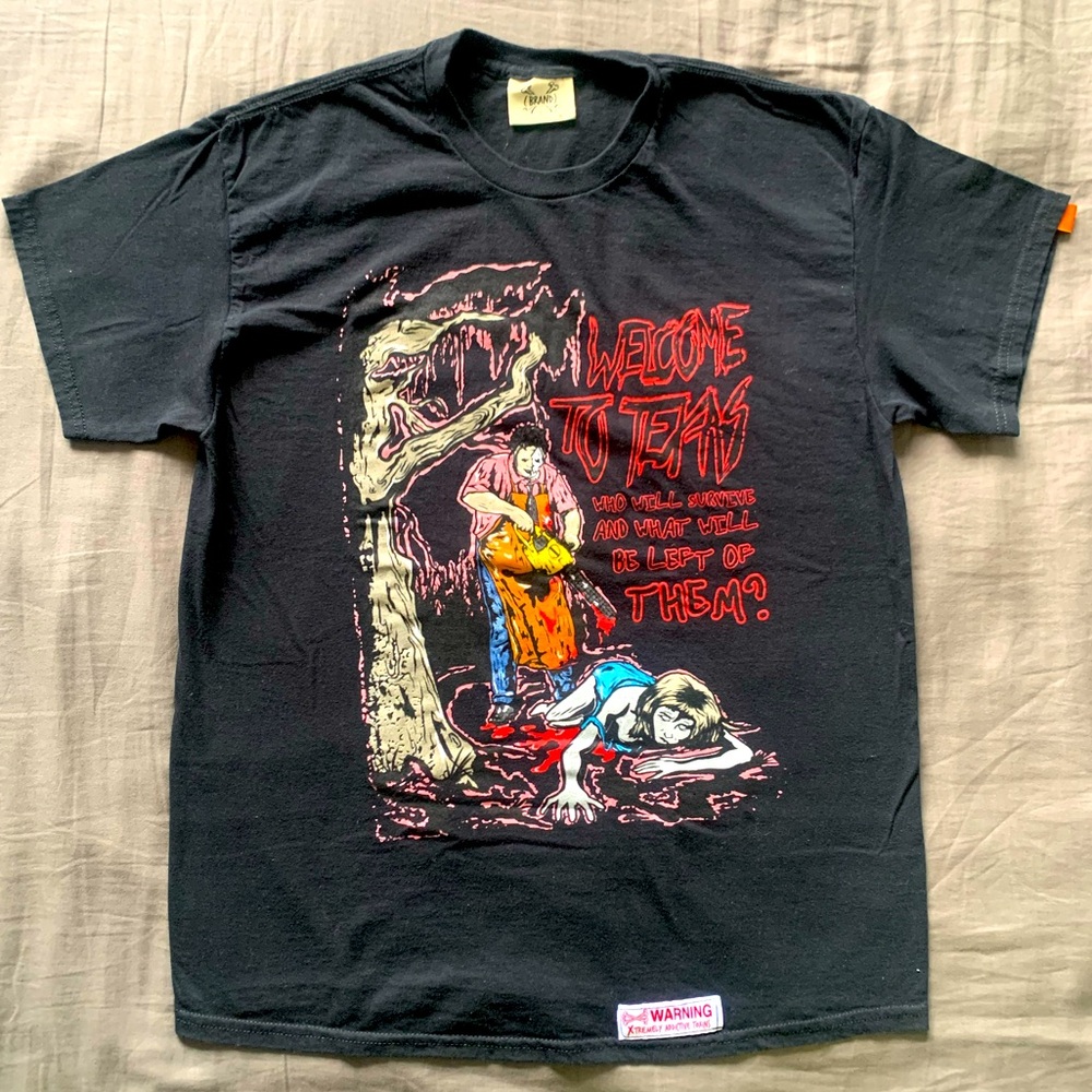 Brand X Villain Collection Welcome to Texas Black Shirt L